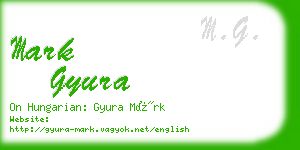 mark gyura business card